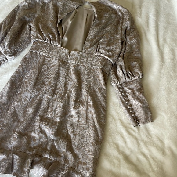 MISHA COLLECTION Cassandra Burnout Metallic Brocade dress - Picture 10 of 16